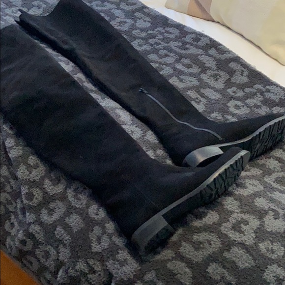 Stuart Weitzman HiLo Knee-High Suede Boots - Picture 4 of 8